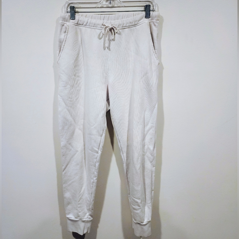 Frank & Eileen White Cotton Joggers